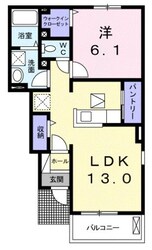 サンシーブルＡの物件間取画像